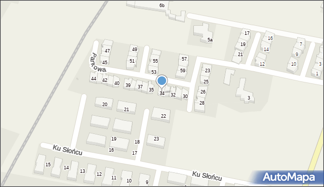 Siemianice, Parkowa, 34, mapa Siemianice