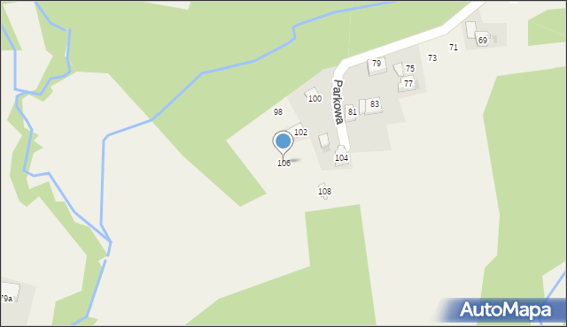 Siepraw, Parkowa, 106, mapa Siepraw