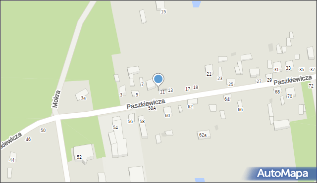 Sieradz, Paszkiewicza Wojciecha, 9, mapa Sieradz
