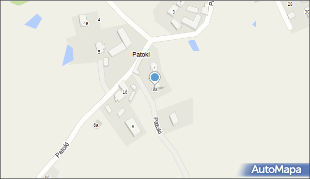 Sierakowska Huta, Patoki, 8, mapa Sierakowska Huta