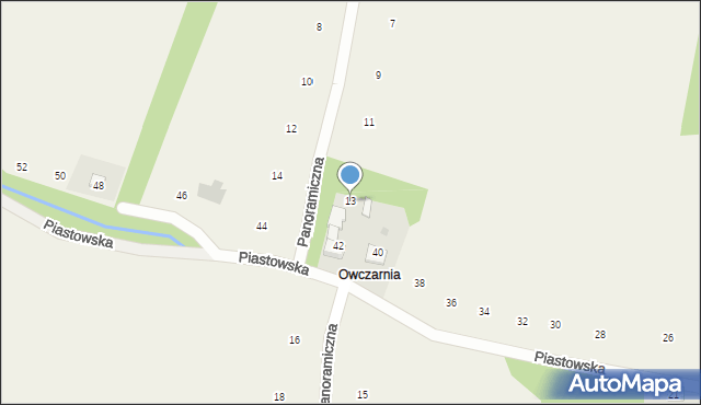 Skawinki, Panoramiczna, 13, mapa Skawinki