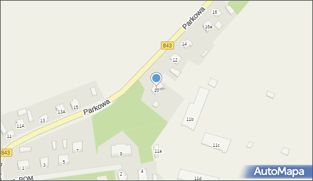 Skierbieszów, Parkowa, 10, mapa Skierbieszów