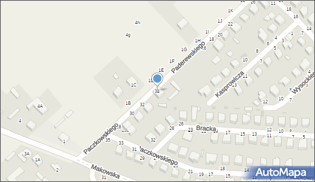 Skierniewice, Paczkowskiego Józefa, 34, mapa Skierniewic