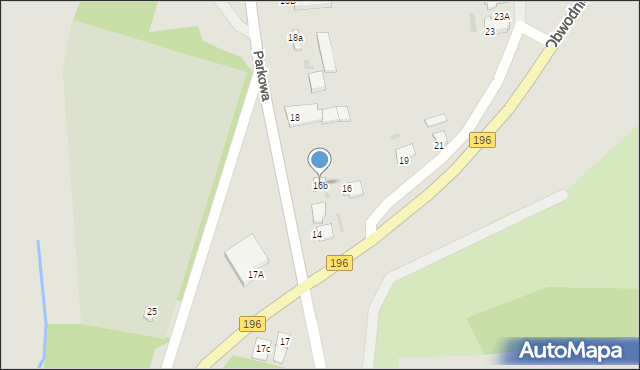 Skoki, Parkowa, 16b, mapa Skoki