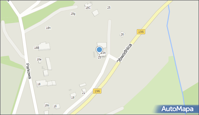 Skoki, Parkowa, 23, mapa Skoki