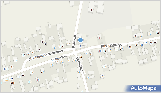Skomlin, Parkowa, 2, mapa Skomlin
