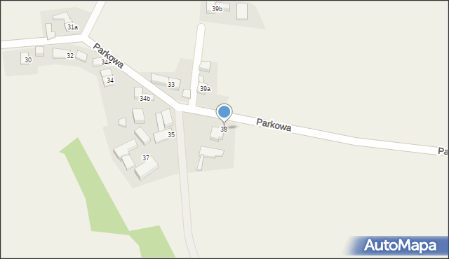 Sławików, Parkowa, 38, mapa Sławików