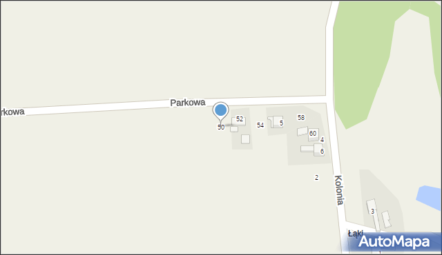 Sławików, Parkowa, 50, mapa Sławików