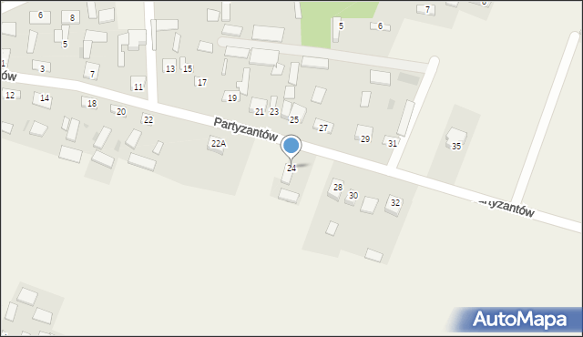 Soborzyce, Partyzantów, 26, mapa Soborzyce