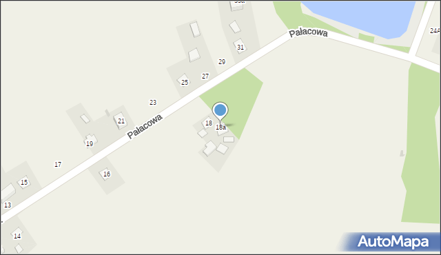 Srebrzyszcze, Pałacowa, 18a, mapa Srebrzyszcze
