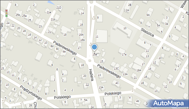 Środa Wielkopolska, Paderewskiego Ignacego Jana, 15a, mapa Środa Wielkopolska