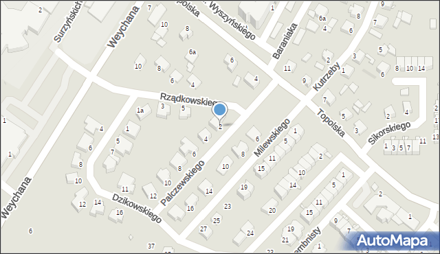 Środa Wielkopolska, Palczewskiego Stefana, 2, mapa Środa Wielkopolska