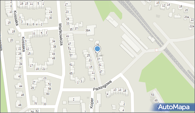 Stalowa Wola, Parkingowa, 35, mapa Stalowa Wola