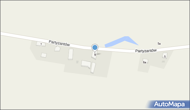 Stara Kiszewa, Partyzantów, 6, mapa Stara Kiszewa