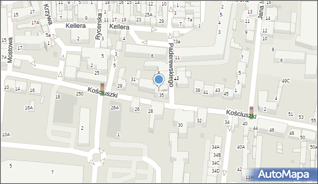 Starogard Gdański, Paderewskiego Ignacego Jana, 12, mapa Starogard Gdański