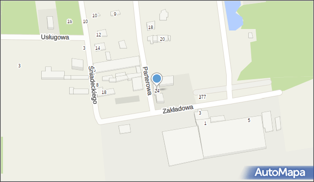 Starowa Góra, Parterowa, 24, mapa Starowa Góra