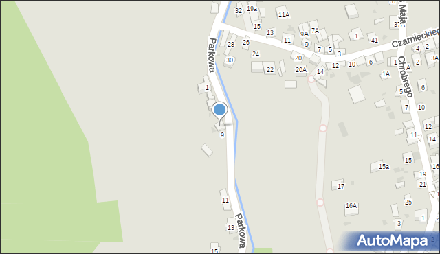 Stary Sącz, Parkowa, 9a, mapa Stary Sącz