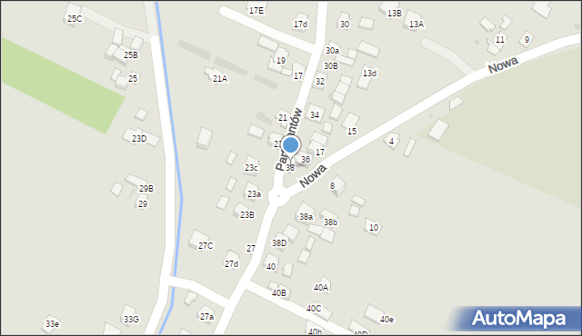 Stary Sącz, Partyzantów, 38, mapa Stary Sącz