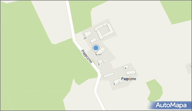 Sterków, Pajęczno, 7, mapa Sterków