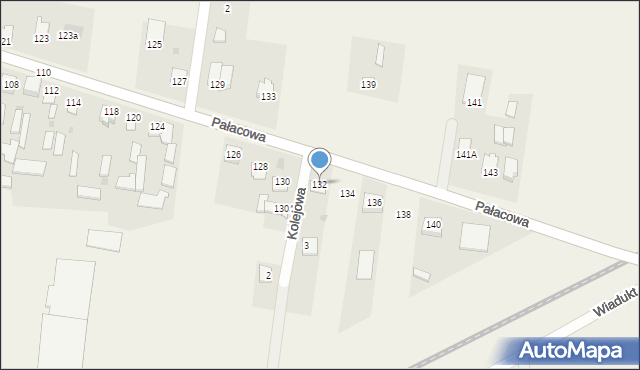 Stok Lacki, Pałacowa, 132, mapa Stok Lacki