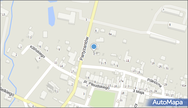 Stopnica, Partyzantów, 2, mapa Stopnica