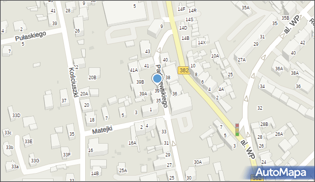 Strzegom, Paderewskiego Ignacego Jana, 39, mapa Strzegom