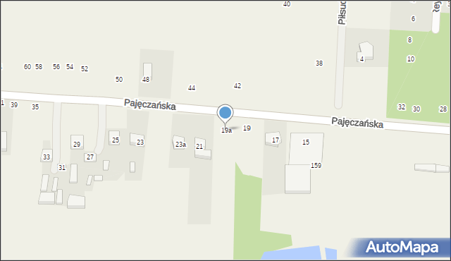 Strzelce Wielkie, Pajęczańska, 19a, mapa Strzelce Wielkie