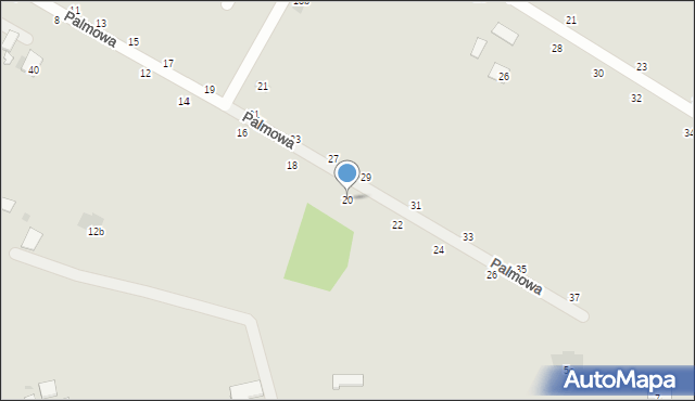 Styków, Palmowa, 20, mapa Styków