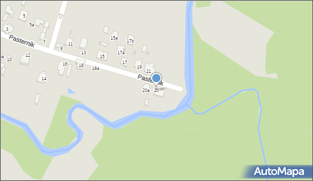 Suchedniów, Pasternik, 20, mapa Suchedniów