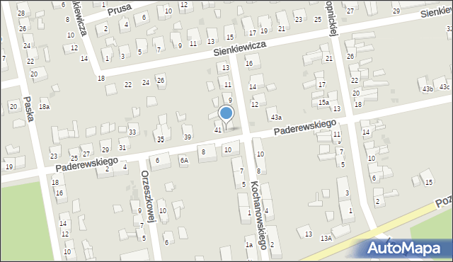 Sulęcin, Paderewskiego Ignacego Jana, 43, mapa Sulęcin