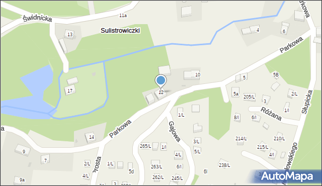 Sulistrowiczki, Parkowa, 12, mapa Sulistrowiczki