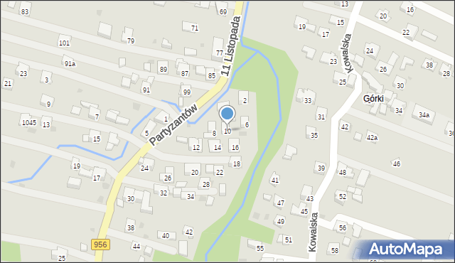 Sułkowice, Partyzantów, 10, mapa Sułkowice