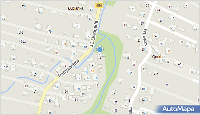 Sułkowice, Partyzantów, 2, mapa Sułkowice