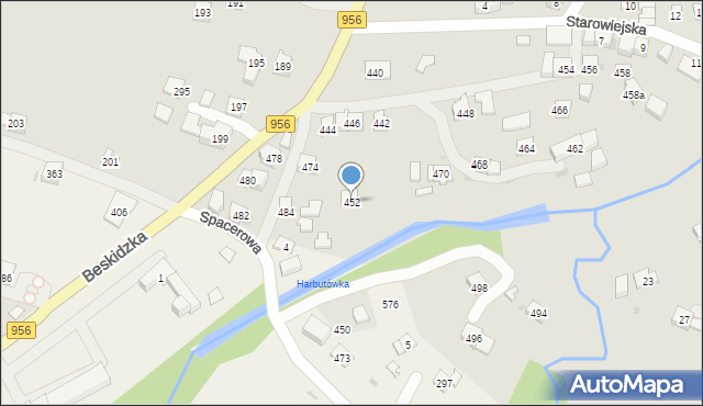 Sułkowice, Partyzantów, 452, mapa Sułkowice