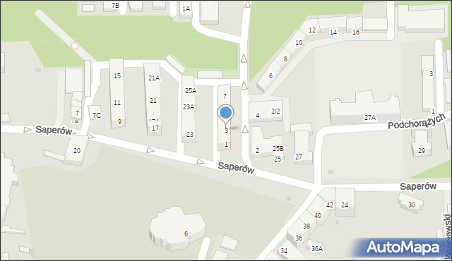 Świdnica, Parkowa, 3, mapa Świdnicy