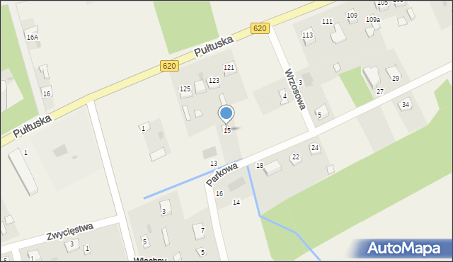 Świercze, Parkowa, 15, mapa Świercze