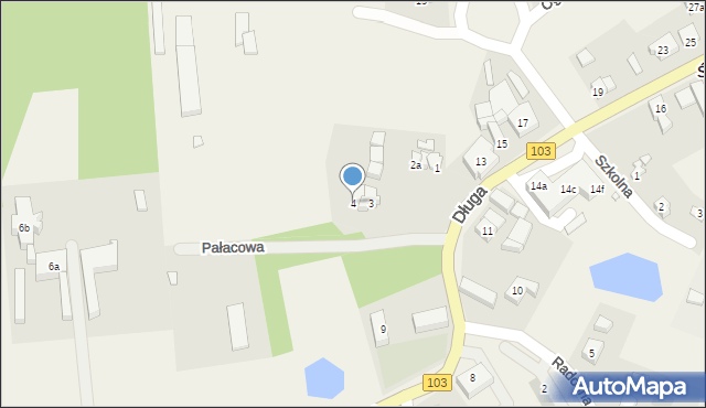 Świerzno, Pałacowa, 4, mapa Świerzno