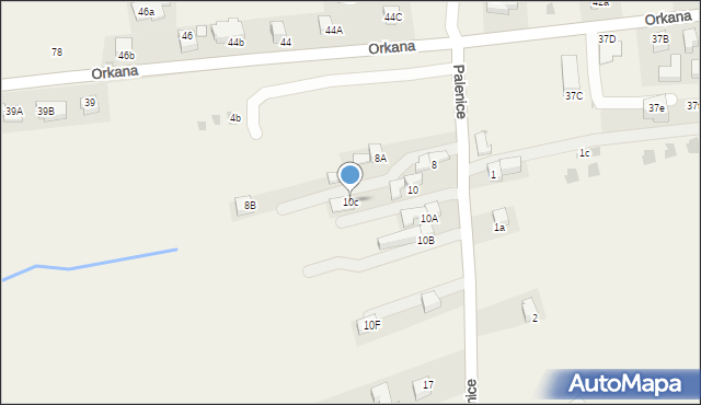 Szaflary, Palenice, 10c, mapa Szaflary