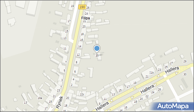 Szamocin, Paderewskiego Ignacego Jana, 10, mapa Szamocin