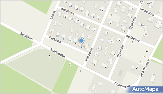 Szczawin Kościelny, Parkowa, 2, mapa Szczawin Kościelny
