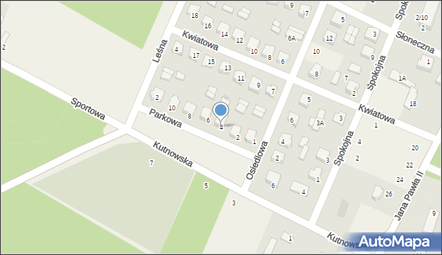 Szczawin Kościelny, Parkowa, 4, mapa Szczawin Kościelny