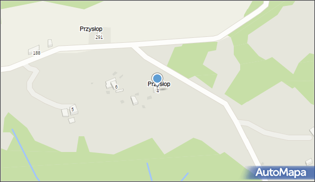 Szczawnica, Partyzantów, 4, mapa Szczawnica