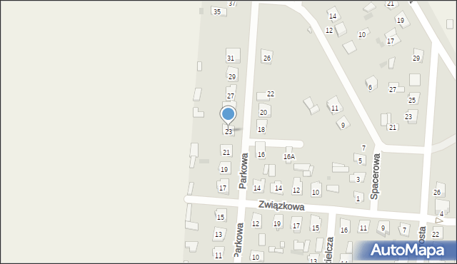 Szczebrzeszyn, Parkowa, 23, mapa Szczebrzeszyn