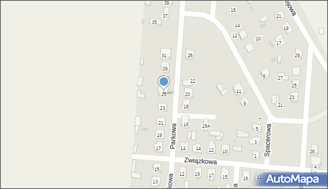 Szczebrzeszyn, Parkowa, 25, mapa Szczebrzeszyn