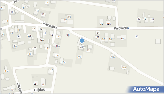 Szczejkowice, Palowicka, 22A, mapa Szczejkowice