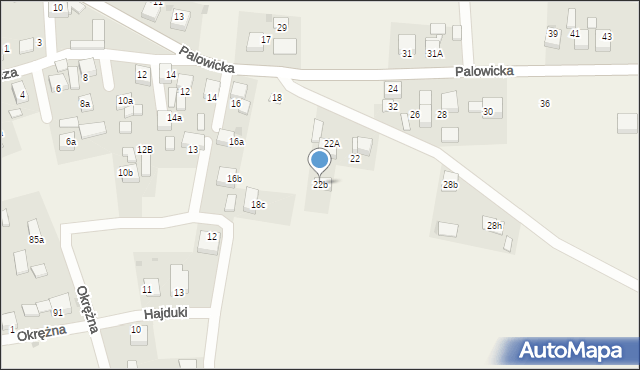 Szczejkowice, Palowicka, 22b, mapa Szczejkowice