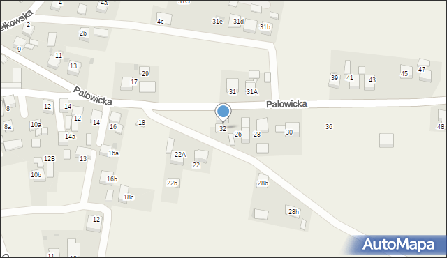 Szczejkowice, Palowicka, 32, mapa Szczejkowice