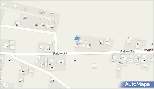 Szczejkowice, Palowicka, 39, mapa Szczejkowice