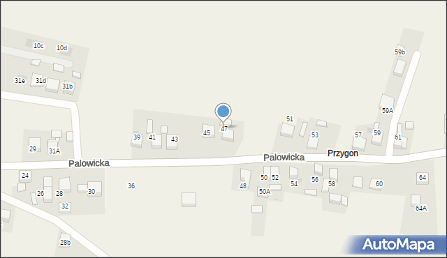 Szczejkowice, Palowicka, 47, mapa Szczejkowice