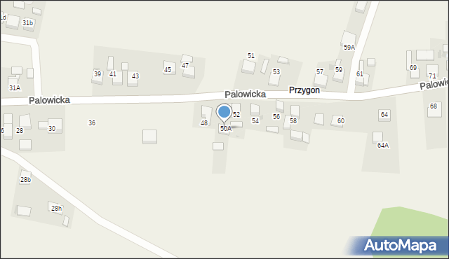 Szczejkowice, Palowicka, 50A, mapa Szczejkowice